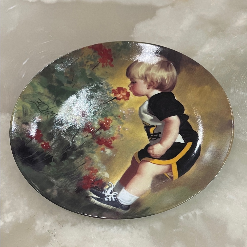 1986 “ Grandma’s Garden” Collector’s Plate Donald Zolan Wonder Of Childhood